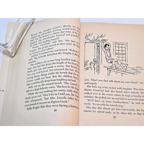 Abe Lincoln Gets His Chance by Francis Cavanah (1963 1st Thus Scholastic PB) - Picture 5 of 9